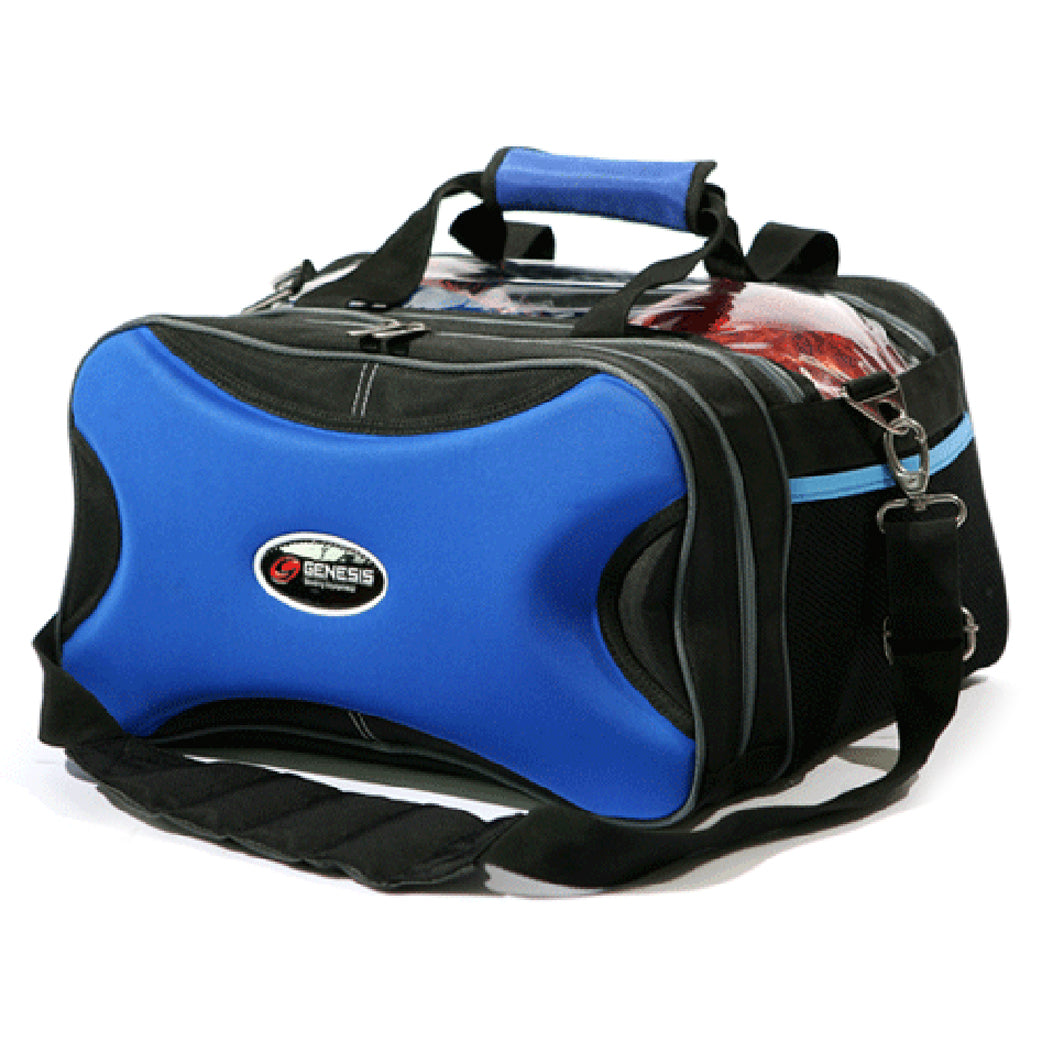 Genesis® Professional - 2 Ball Tote Plus Bowling Bag (Black / Red)