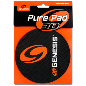 Genesis Pure Pad™ 3D - Buffalo Leather Bowling Ball Wipe Pad with Rubber Backing (Packaging - Front)