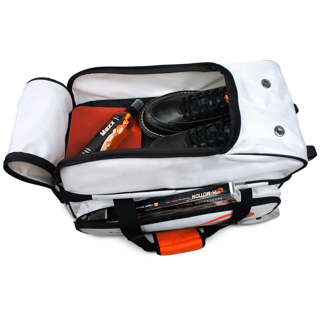 Genesis Sport Double Roller White Bowling Bag | Bowling.Com