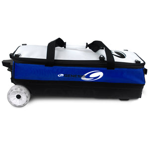Genesis® Sport™ 3 Ball Modular Roller Bowling Bag (Blue - Side)
