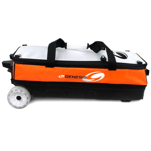 Genesis® Sport™ 3 Ball Modular Roller Bowling Bag (Orange - Side)