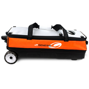 Genesis® Sport™ 3 Ball Modular Roller Bowling Bag (Orange - Side)