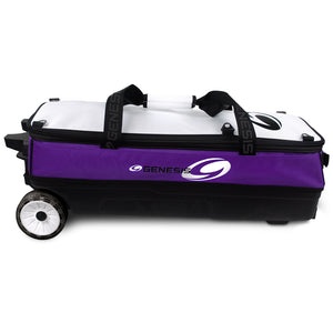 Genesis® Sport™ 3 Ball Modular Roller Bowling Bag (Purple - Side)