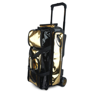 Genesis Dually™ 3 Ball Roller Bowling Bag (Black / Gold)
