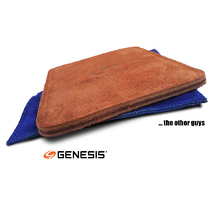 Genesis Pure Pad™ HD - Heavy Duty Buffalo Leather Bowling Ball Wipe Pad (thickness)