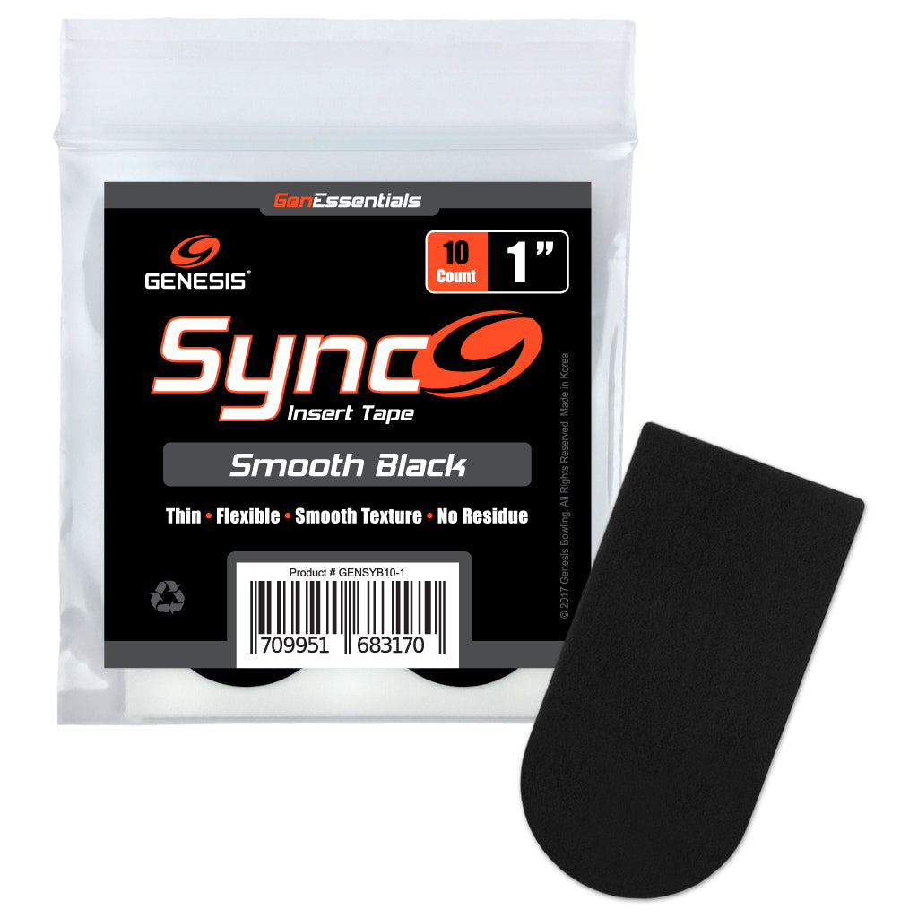 Genesis Sync Black 1 inch Insert Tape 10ct