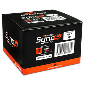 Genesis Sync™ Black 1/2" - Bowling Insert Tape (40 Ct Dozen)
