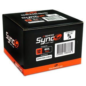 Genesis Sync™ Black 3/4" - Bowling Insert Tape (40 Ct Dozen)