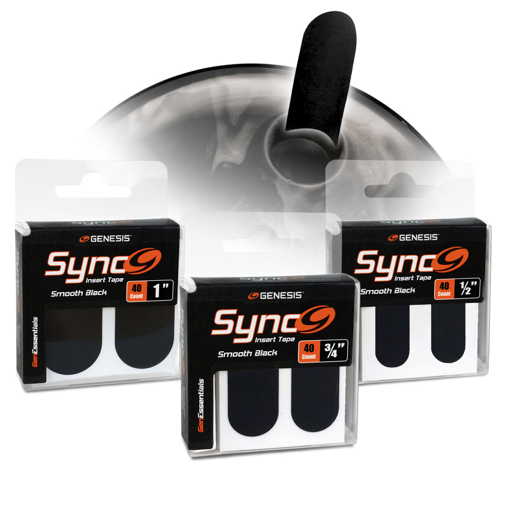 Genesis® Sync™ Black - Smooth Bowling Insert Tape - BowlGenesis