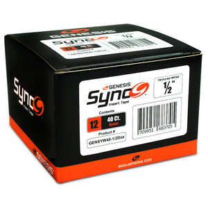 Genesis Sync™ White 1/2" - Textured Bowling Insert Tape (40 ct Dozen)