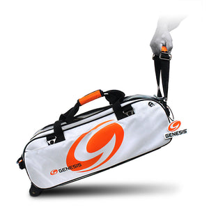 Genesis Sport™ - 3 Ball Tote Roller Bowling Bag with Add-On Shoe Bag (Rolling)