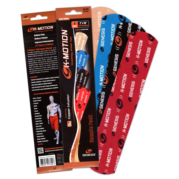 Genesis® KMotion™ Copper Kinesiology Tape Sample Pack BowlGenesis