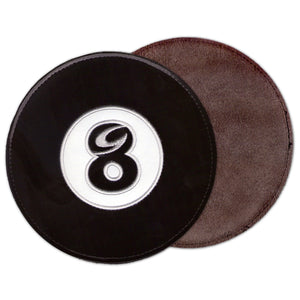 Genesis Pure Pad™ Sport - Sports Themed Buffalo Leather Ball Wipe Pad (8-ball)