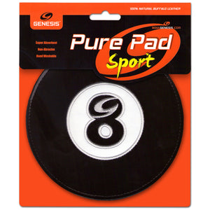 Genesis Pure Pad™ Sport - Sports Themed Buffalo Leather Ball Wipe Pad (front)