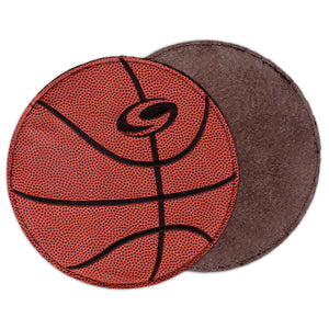 Genesis Pure Pad™ Sport - Sports Themed Buffalo Leather Ball Wipe Pad (basketball)